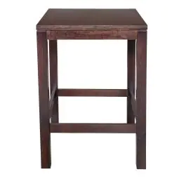 Table de poker - Pub 4 faces - Noyer - 80x80 CM