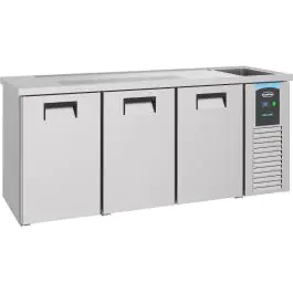 Glacière à bière - 3 portes - 230V - H 95 x L 210 x P 70 CM - Combisteel
