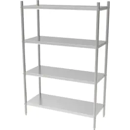 Étagère - 4 niveaux - démontable - H 180 x L 120 x P 50 CM - Combisteel