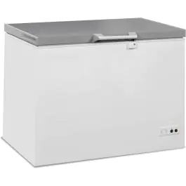 Congélateur - Couvercle en acier inoxydable - 305 litres - Blanc - 230V - H 84 x L 104,1 x P 74,3 CM - Combisteel