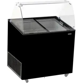 Présentoir à glace Scoop Corsica - 6x 5 Litres - Noir - 230V - H 122.9 x L 90.9 x P 68.4 CM - Combisteel