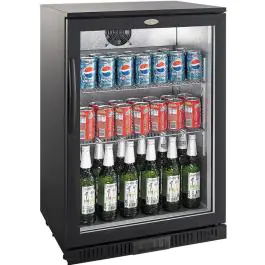 Glacière de bar - 1 porte - 128 litres - Noir - 230V - H 85 x L 60 x P 52 CM - Combisteel