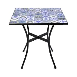 Table de terrasse Grèce - Céramique - Noire - H 72,5 x L 70 x P 70 cm - G-Line