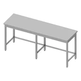 Table de travail en inox - Sans étagère inférieure - G-Line