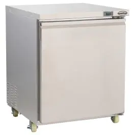 Réfrigérateur/congélateur - 1 porte - digital - forcé - argenté - inox - 230V - H 85 x L 70,5 x P 78,5 CM - Combisteel