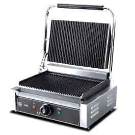 Grille de contact - Panini - Ribbing / Ribbing - inox - 230V - G-Line