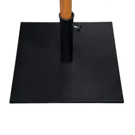 Pied de parasol - 25 kg - Noir - Acier thermolaqué - H 30 x L 50 x l 50 cm - G-Line