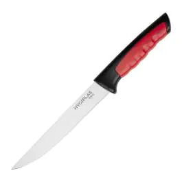 Couteau à désosser Hygiplas Pro - 15 cm - Rouge