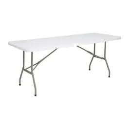 Bolero - Table rectangulaire pliante 1821 x 751 x 738 mm - Blanche