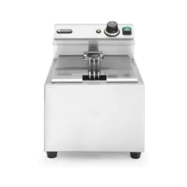 Friteuse Mastercook - 8 l - inox 180 - H 35 X 46 X 30.5 CM - Hendi - 207208