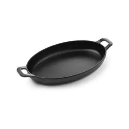 Mini poêle ovale - Petit chef - 26,3 cm - Mélamine - Noir - Hendi - 564554