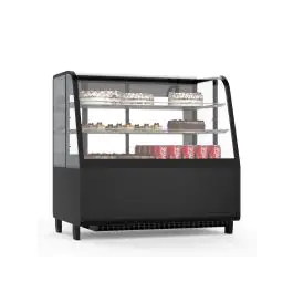 Vitrine - 1 porte - Plateau - 100 litres - Noir - 230V - G-Line