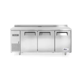 Etabli réfrigéré 3 portes Kitchen Line 390L - inox - H 85 X 60 X 180 CM - Arktic - 233382