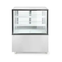 Vitrine réfrigérée avec 2 étagères - inox - H 121 X 67,5 X 91,5 CM - Arktic - 233337