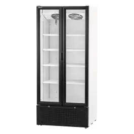 Réfrigérateur - 743 litres - 2 portes - Porte vitrée - Ventilation forcée - Noir - Bartscher