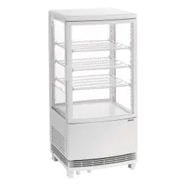 Mini Koelvitrine 75L2T - Wit - Bartscher