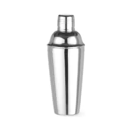 Shaker à cocktail - 3 pièces - 75 CL - acier inoxydable - H 24 X 8 CM - Bar up - 593004
