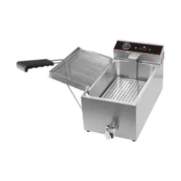 Friteuse - H 37 x 34,1 x 70,8 CM - 0,001 KG - 220 - 240 V - 2000 W - Inox - 15 Litres - Electrique - Caterchef - 688015
