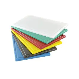 Planche à découper - HACCP - Rainure à jus - Rouge - 1/2 GN - G-Line