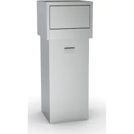 Poubelle - 80 litres - inox - H 125 x L 47 x P 47 CM - Combisteel