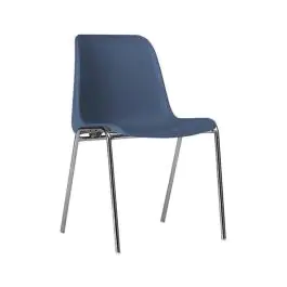 Chaise Helene - Empilable - Bleu - G-Line