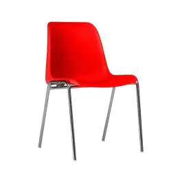 Chaise Helene - Empilable - Rouge - G-Line