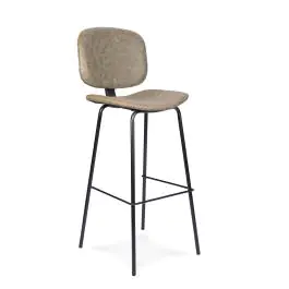 Tabouret de bar Louis - Vert - Cuir synthétique - G-Line