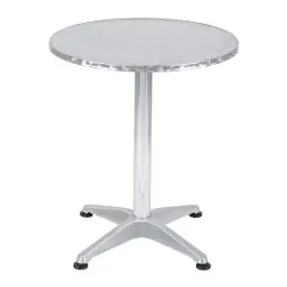 Table de terrasse - Pliante - Argent - Aluminium - Ø 60 CM - G-Line