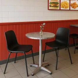 Table de terrasse - Pliante - Argent - Aluminium - Ø 60 CM - G-Line