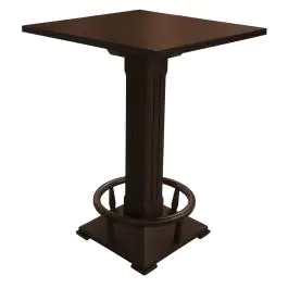 Table de poker Safari en noyer (80 x 80 cm) - G-Line