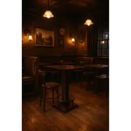 Table de poker Safari en noyer (80 x 80 cm) - G-Line