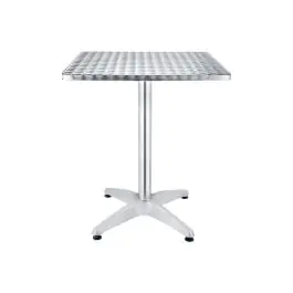 Table de terrasse - Argent - Aluminium - H 74 x L 70 x P 70 CM - G-Line