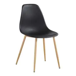 Chaise Luana - Noir / Aspect bois - G-Line