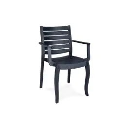 Chaise de patio empilable Zanica - Anthracite - G-Line