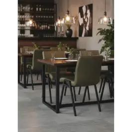 Chaise - Matty - Microfibre - Style militaire - Empilable - G-Line