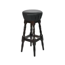 Tabouret de bar Jerry - Noyer - Noir - G-Line