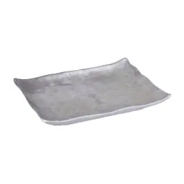 Assiette carrée Stonestyle en mélamine, L 27,7 x P 21 cm, collection G-Line