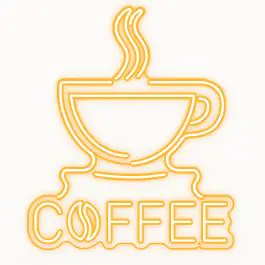 Texte lumineux néon - Café - LED - RGB Multicolore - G-Line