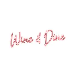Texte lumineux néon - Wine & Dine - LED - RGB multicolore - G-Line
