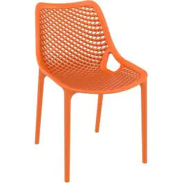 Chaise de patio gonflable - Orange - Empilable - Plastique - G-Line