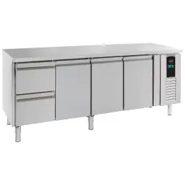 Koelwerkbank - 700 Line - 3 Deuren - 2 Lades - 223x70x86 Cm - 230V