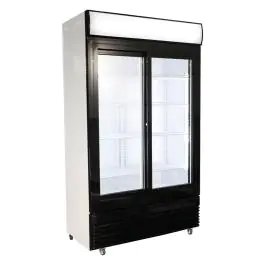 Réfrigérateur - Porte vitrée - Portes coulissantes - 2 portes - 780 litres - 230V - H 210 x L 112 x P 59,5 CM - Combisteel