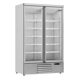 Réfrigérateur - Porte vitrée - 2 portes - 1000 litres - blanc - 230V - H 199,7 x L 125,3 x P 71 CM - Combisteel