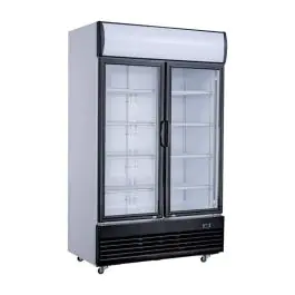 Réfrigérateur - Porte en verre - 2 portes - 1000 litres - 230V - H 207,2 x L 120 x P 73 CM - Combisteel