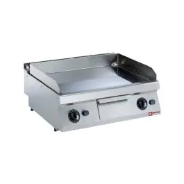 Plancha - Gaz - Lisse - Chrome - 80 CM - Diamant - G17/PLCD8T-N
