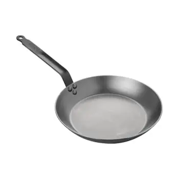 Poêle lyonnaise - H 4 CM - 2,1 KG - Ø27 CM - Tôle d'acier - Acheteur - 001006