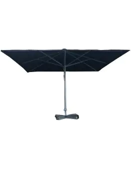 Parasol de marché Karin - Sans cantonnière - Noir - H 415 x L 400 x P 400 cm - G-Line