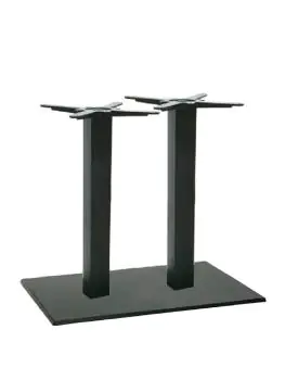 Socle de table - Double - Noir - Fonte - G-Line