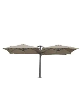 Parasol - Ensemble de 4 pièces - Housse de protection - Taupe - 4 x L 250 x P 250 cm - G-Line