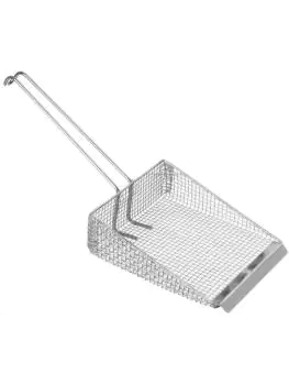 Cuillère à frites - Acier inoxydable - H 15 x 17,5 x 33,5 cm - Hendi - 642603